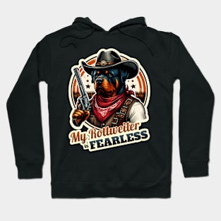 Cowboy Rottweiler Hoodie